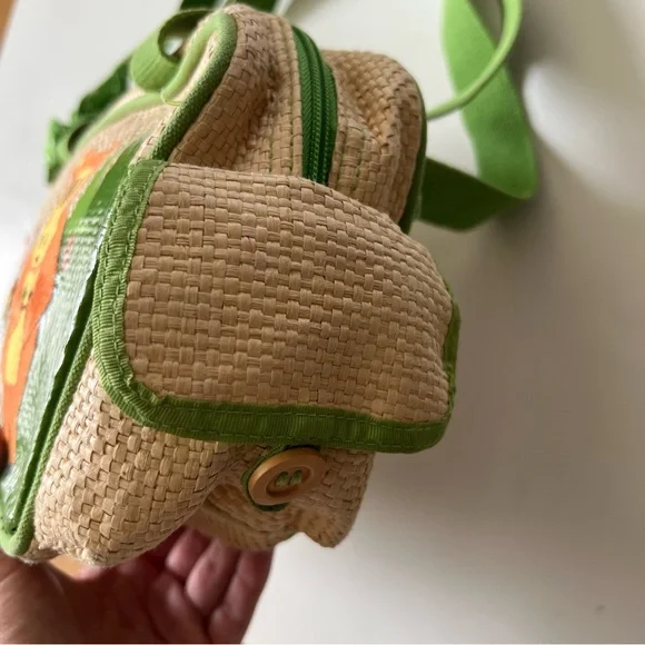 Paul Frank Rattan Purse "Bees don't feed the bears" vintage Y2K - Picture 7 of 15